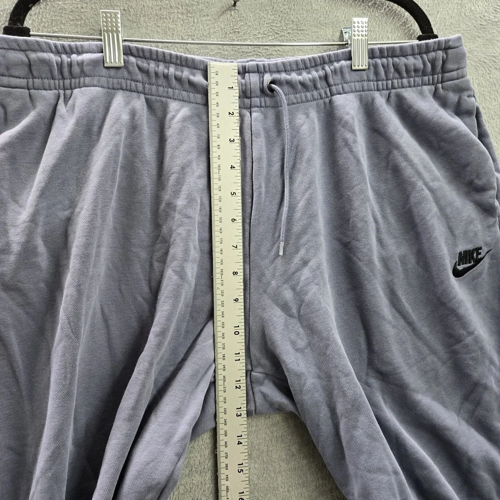 Nike Men Pants XL Blue Swoosh Embroidery Sweatpants BV4095-482 Logo 27